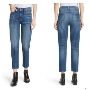Frame Denim Le High Pintucked Straight Jean sz 28
